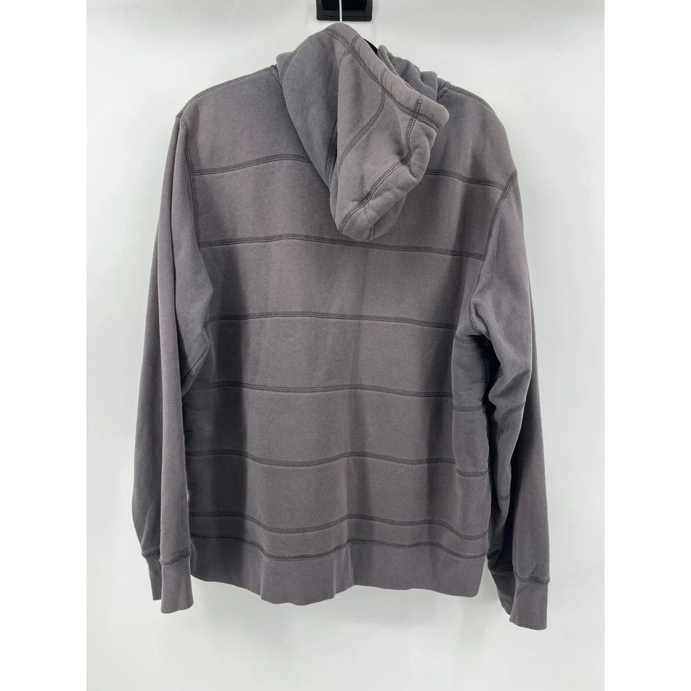 The North Face‎ Mens Sherpa Lined Full Zip Hoodie Gray Horizontal Stitch XL